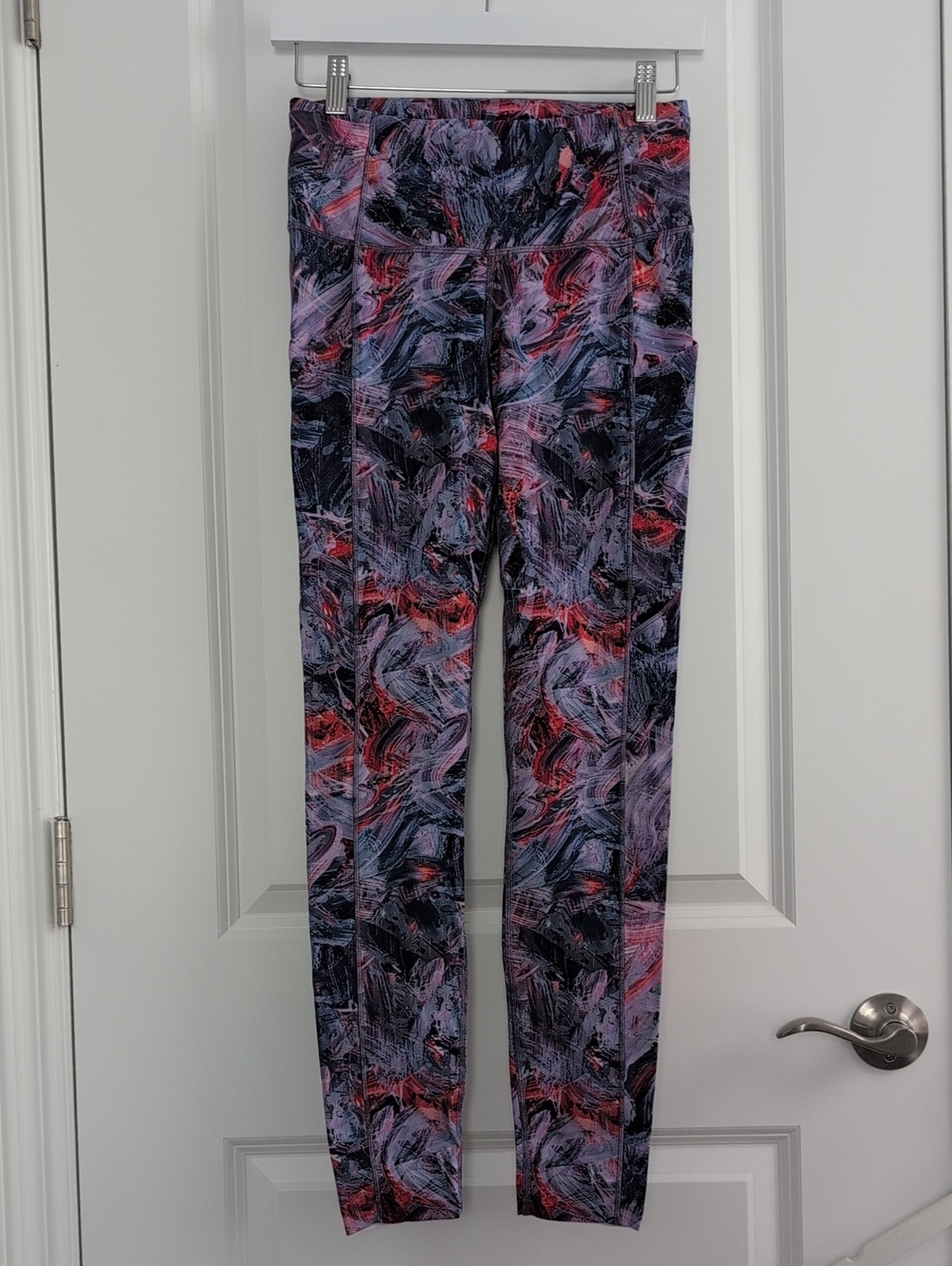 Lululemon Fast & Free Running Leggings Abstract Brushstroke Print Leggings
